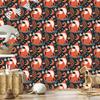 Forest Animals and Plants Turquoise Wallpaper for Living Room and Bedroom 50x1000