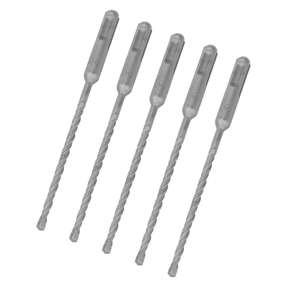 5pcs Self Centering Impact Drill Bit SDS-plus Masonry Drill Bit Carbide Tip Drill Bit  For Concrete