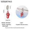 Charm Beautiful Wonderful Genuine Copper Red Snake Bead Fits Bracelets Women Jewellery DoItYourself Beautiful Gifts