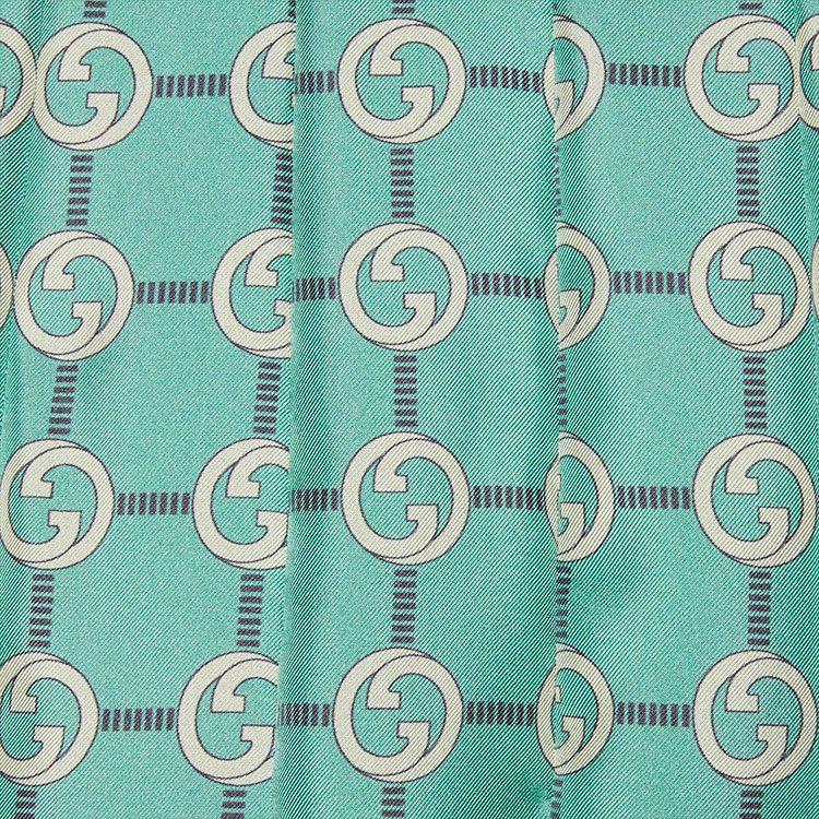 Gucci Casual Long Skirts Women's Blue Moderate Long Pleated Skirt 409370-ZAGNA-4559