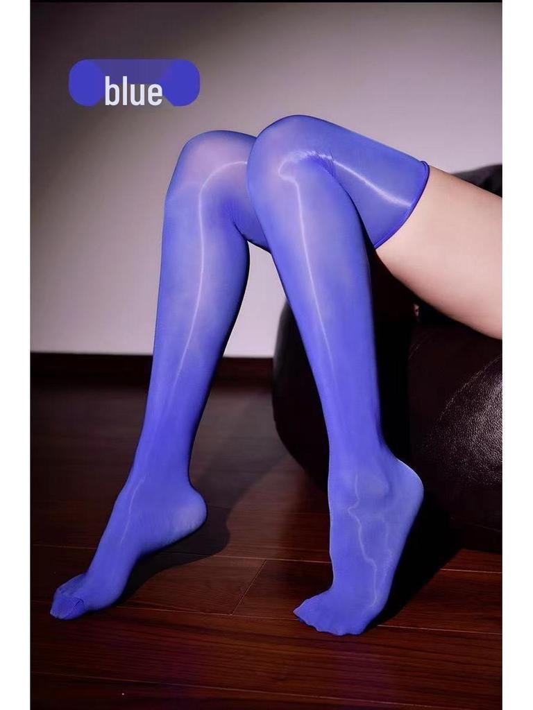 Borderless 8D Horse Oil Shiny Over-the-Knee Ultra-Thin Lift-Up Stockings for Beautiful Summer Legs