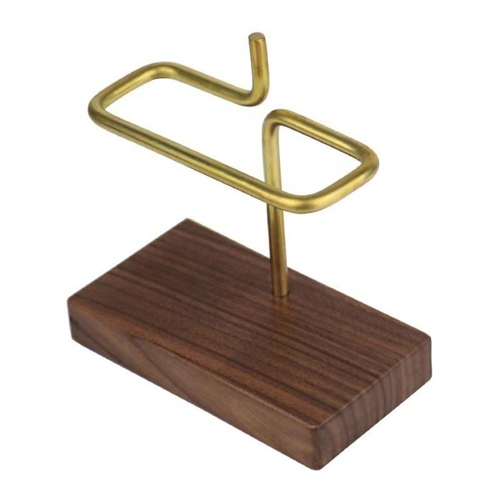 

Деревянная подставка Держатель для фильтровальной бумаги для кофе Геометрический дизайн Полка для бумаги для капельного кофе Конусные фильтры коричневый