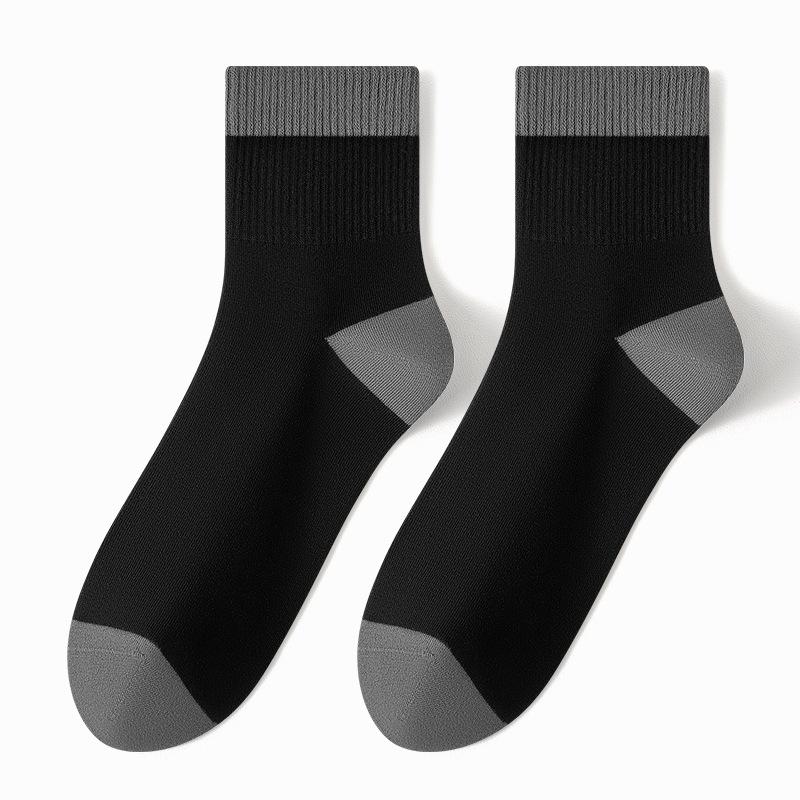 Men's Spring and Autumn Business Leisure Breathable 7A Antibacterial Deodorant Socks