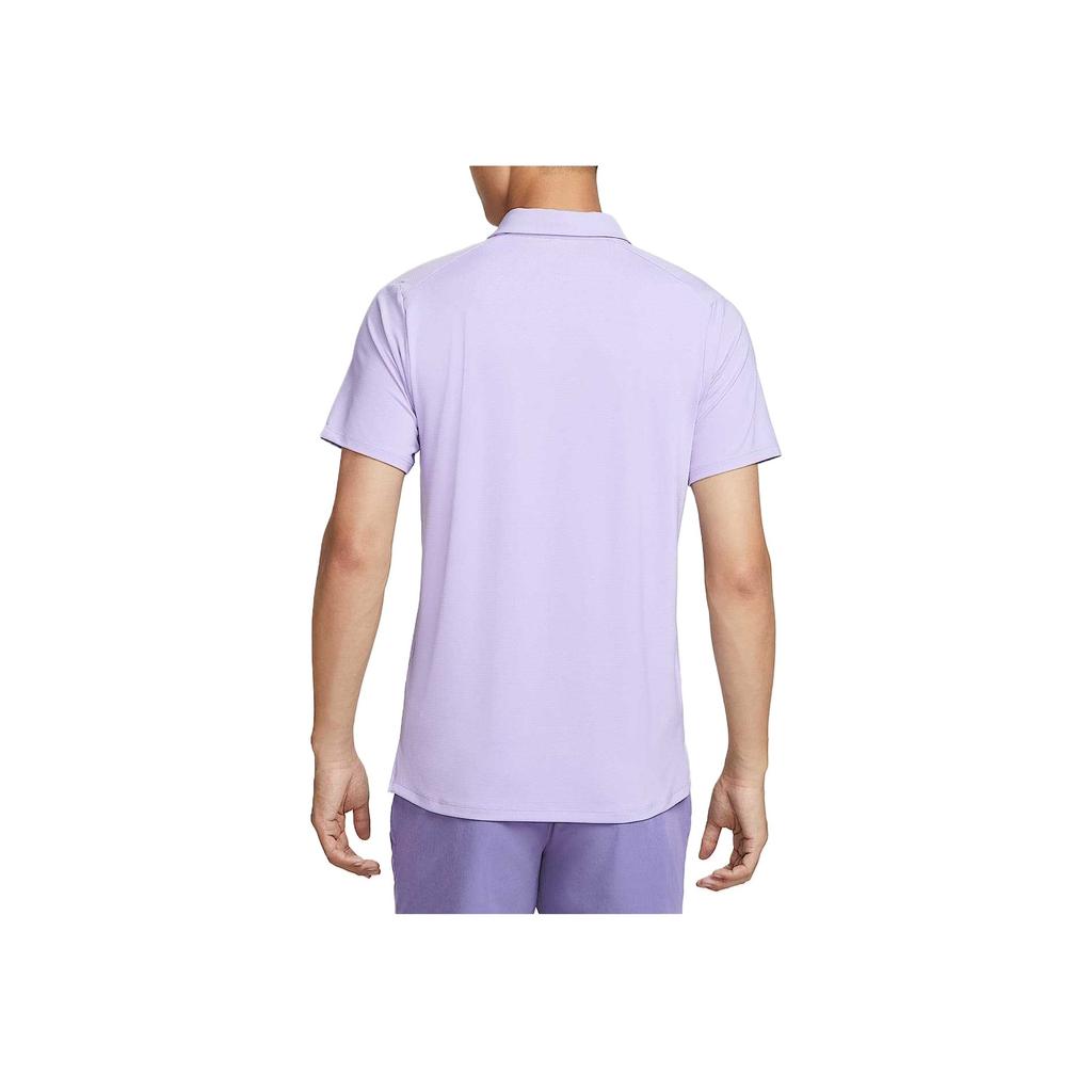 Nike Court Advantage Dri-Fit Comfortable Versatile Simple Fashion Short Sleeve Polo Shirt Men tops Soft-Purple FZ6908-515