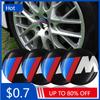 BACA7 NEW Hot 4pcs 56mm Car Badge Wheel Center Cover Stickers Hub Caps Decal For M M3 X5 X1 X3 E46 E90 E39 F10 F20 F30 G20 E60 E36