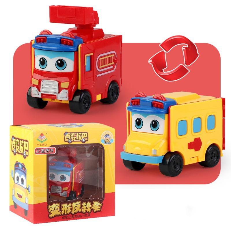 

Трансформируемый школьный автобус Gogobus, робот, деформация, двухсторонний автомобиль, игрушки для детей Fire Engine