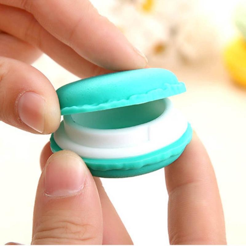 18 Stück Kompakte Macaron Schmuckhalter Aufbewahrungsbox Macaron Schmuckschatulle Kunststoffmaterial Ideal für Reisen und Heimgebrauch
