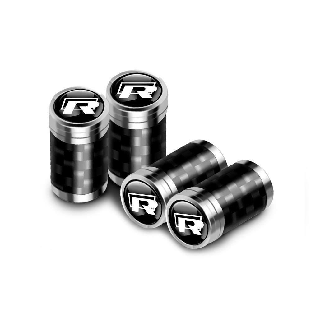 MPSGW1 Car Accessories Carbon Fiber Wheel Tire Valve Caps Stem Case for Volkswagen Golf Tiguan Jetta GTI Bora VW R Polo Passat Rline