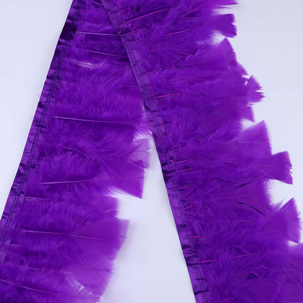 Feather 10-15Cm Large Flat Cloth Edge Stage Clothing Material Turkey Feather Cloth Belt Car Doll Diy Decoration