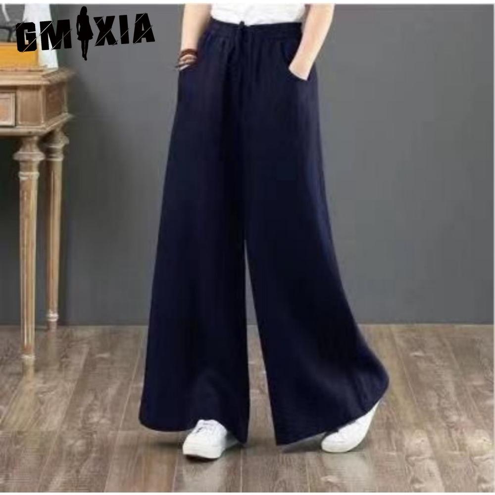 

GMXIA Женские модные повседневные брюки и капри с однотонным принтом M темно-синий