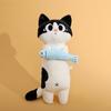Soft Plush Fish Cat Long Body Pillow For Sleep And Relaxation Girls Side Sleeping Comfort
