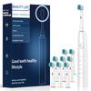 New Electric Toothbrush Rotary Rechargeable Electric Toothbrush for Adults Rotating Electric Toothbrushes with 8 Soft Brush Heads