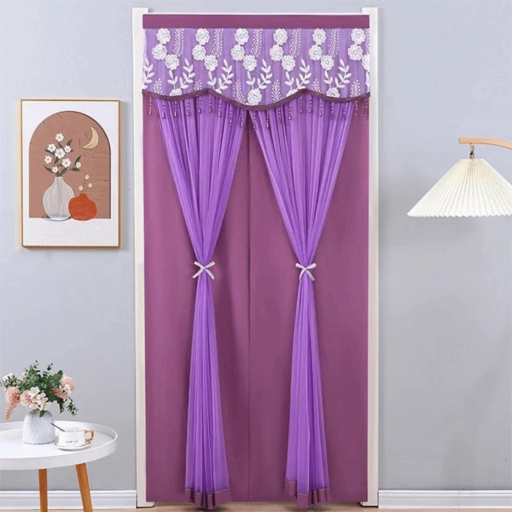with Strap Bedroom Partition Sheer Curtain Double Layer Entrance Curtain  Summer