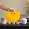 Travel Tea Set, Twisted Lotus Set, Outdoor Kung Fu Tea Set, Chinese Express Cup, Holiday Business Gift Commemoration