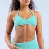 Reggiseno Sportivo Senza Ferretto in Nylon Opaco Altamente Elastico ad Asciugatura Rapida per Corsa, Fitness e Yoga