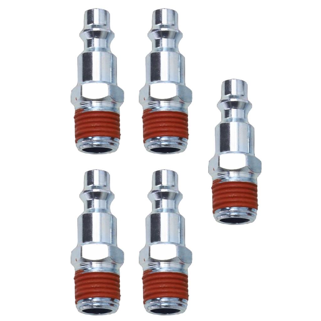 Reliable 5 Pcs Male 1/4 NPT Quick Connect Air Line Fitting Hose Adapter