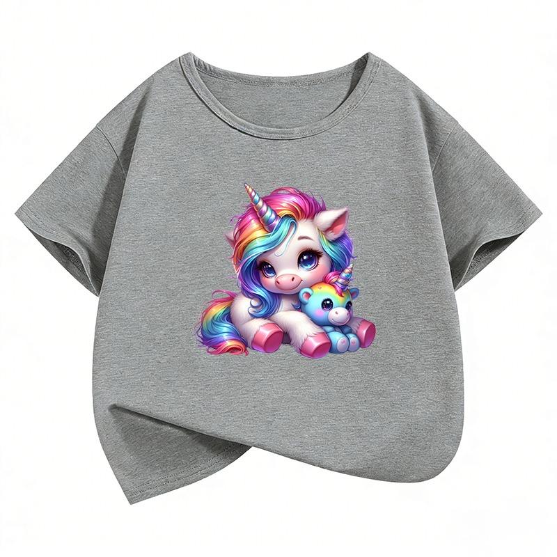 Boys Girls Family Kids T-shirt Tops Summer Cartoon Yoshi Men's Women's Short Sleeve T-shirt Tops
