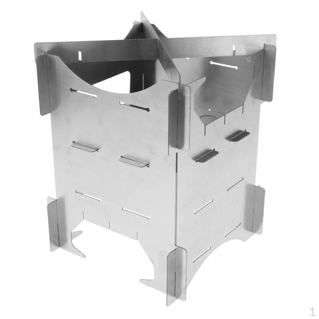 

Backpacking Wood Burning Camping Stove Outdoor Stainless Steel M