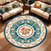 Vintage Bohemian Round Area Rug NonSlip Floor Mat for Living Room Bedroom Sofa Chair Accent Luxury Coffee Table Rug Home Decor