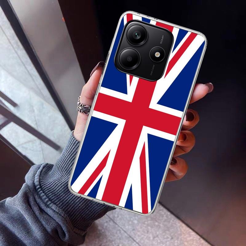 

Union Jack England UK Flag Phone Case For Xiaomi Redmi Note 10 11 12 13 14 15 Pro Plus 11S 12S 14S 11T 11E 10S Soft TPU Back Cov Redmi Note 15 Pro 5G