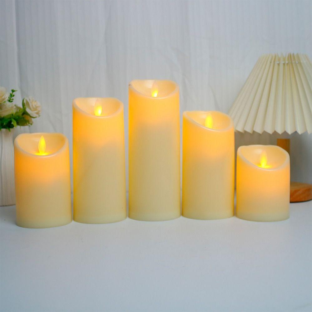 Creative Warm Glowing Candles Flameless Swing Flameless Candles Decorative Props
