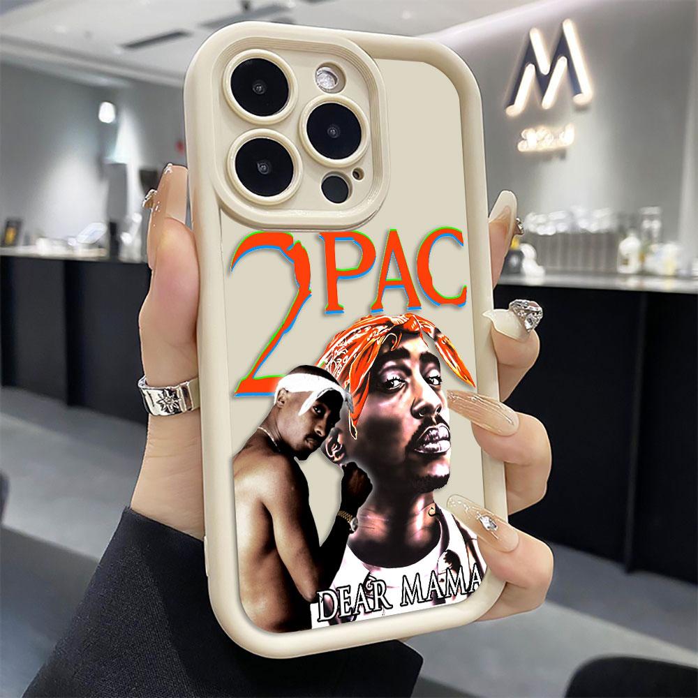 Tupac Shakur Hip Hop 2pac Cover Phone Case For Redmi NOTE 9 9S 10 10S 11 11S 11T 12 12S 13 14 PRO PLUS 4G 5G Silicone Case Shell