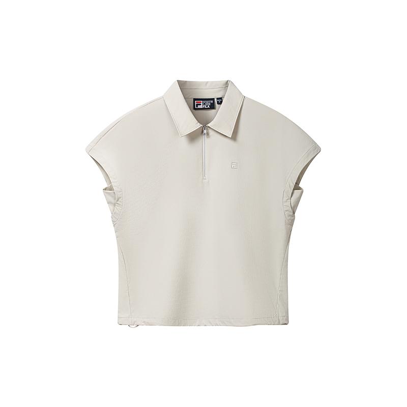 FILA Белая простая футболка-поло однотонная удобная женские топы F11W633107FGY XL
