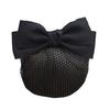Hair Clip Satin Bowknot Decor Hair Net Bank Worker Hair