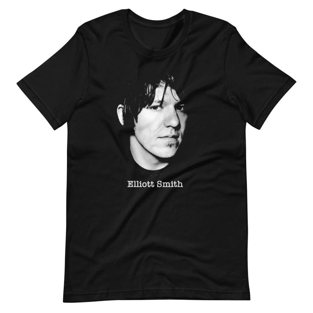 ELLIOTT SMITH Portrait Fan Art Original Graphic Tee Short-Sleeve Unisex T-Shirt XL
