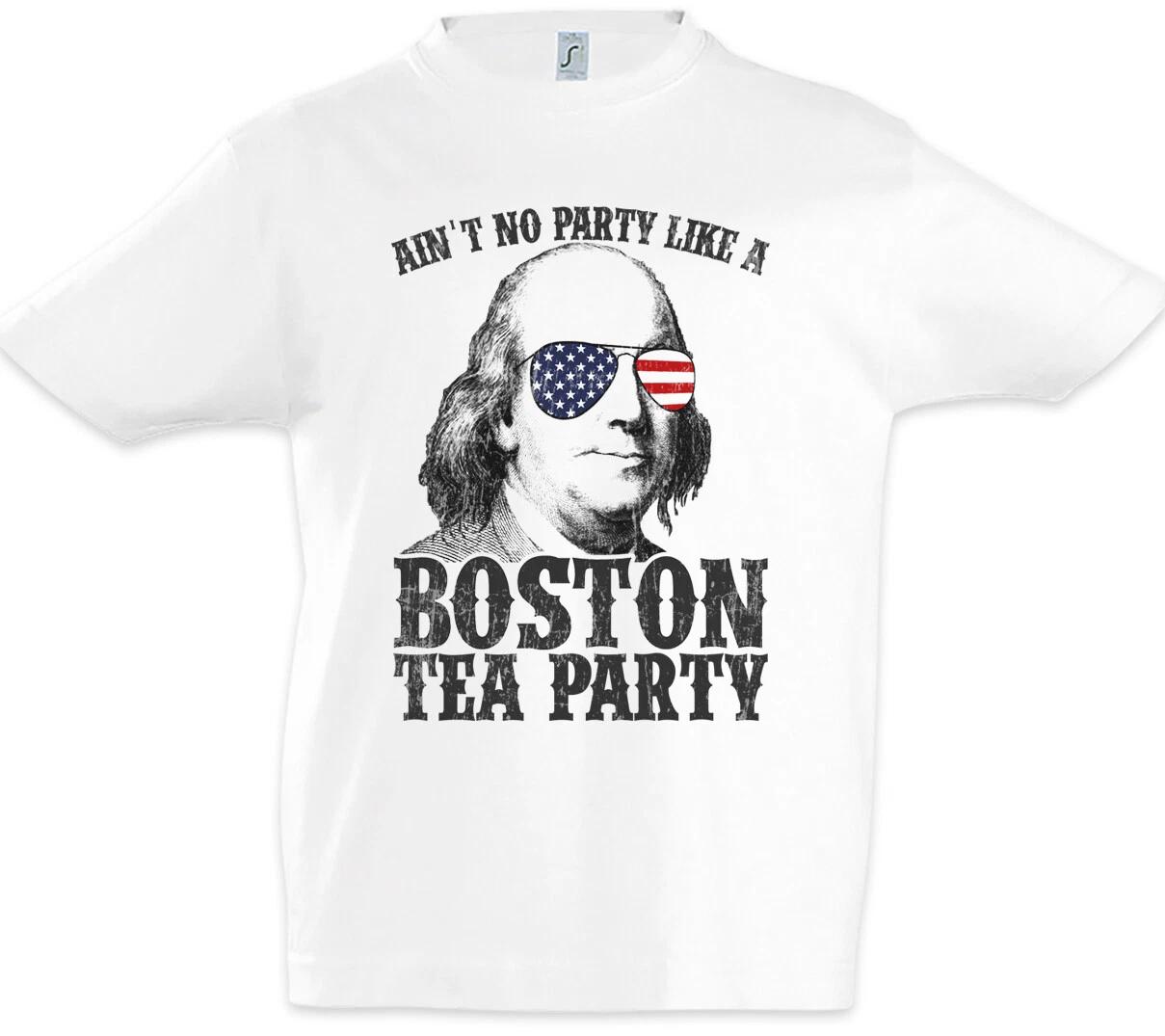 Boston Tea Party Kids Boys kids boys T-Shirt Ben Benjamin Fun Alcohol Franklin States 130