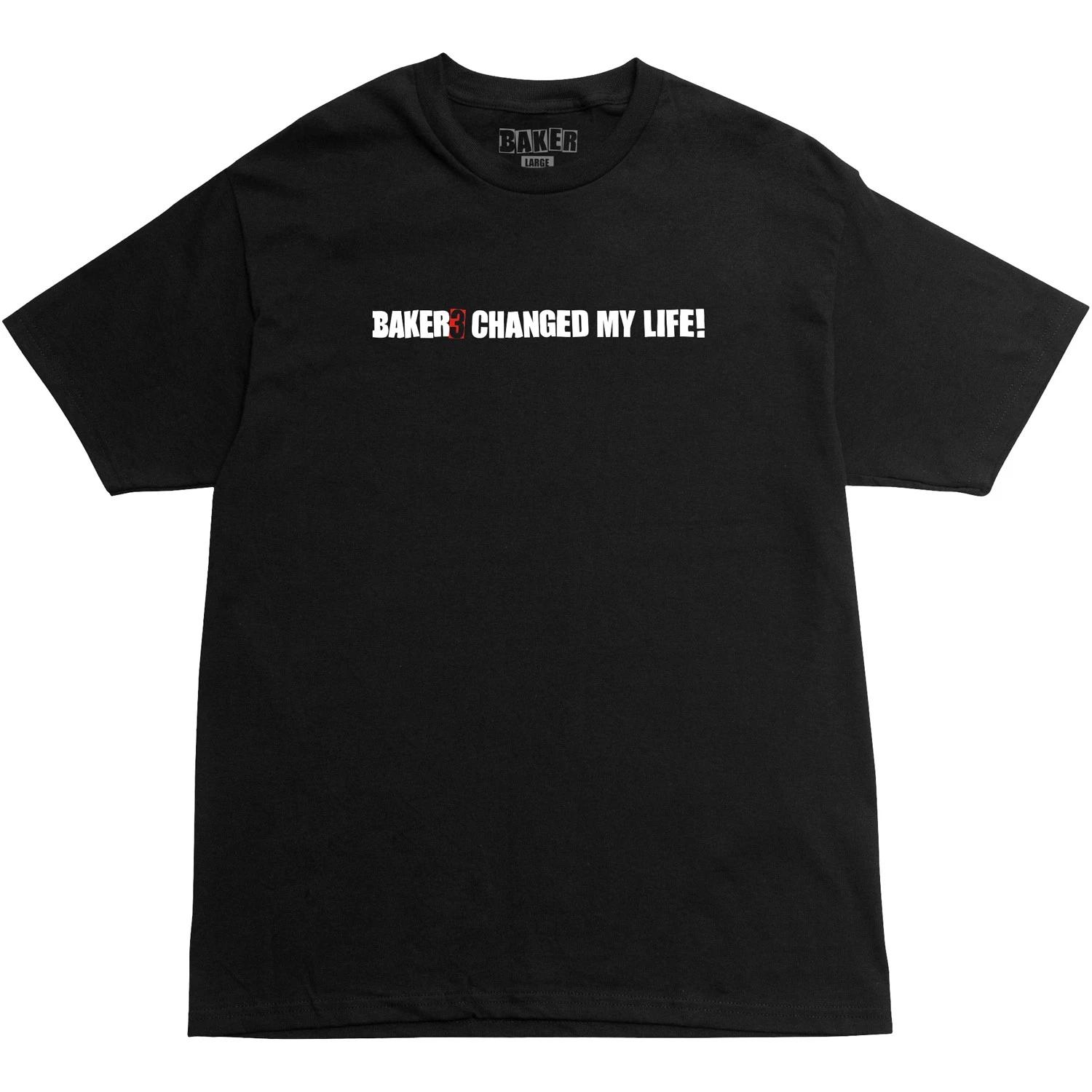 Baker Skateboards Shirt Baker 3 Changed My Life Black S