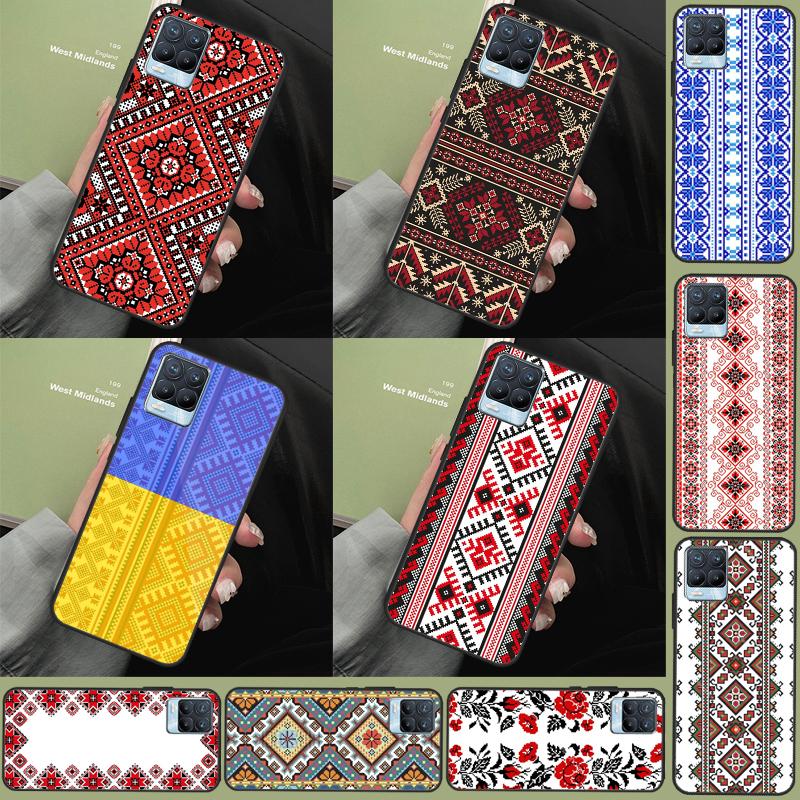 Ukrainian Pattern For Realme 11 10 12 13 14 Pro Plus GT 5 6 6T GT7 Pro C67 C61 C53 C51 C21Y C25S C55 C75 Case