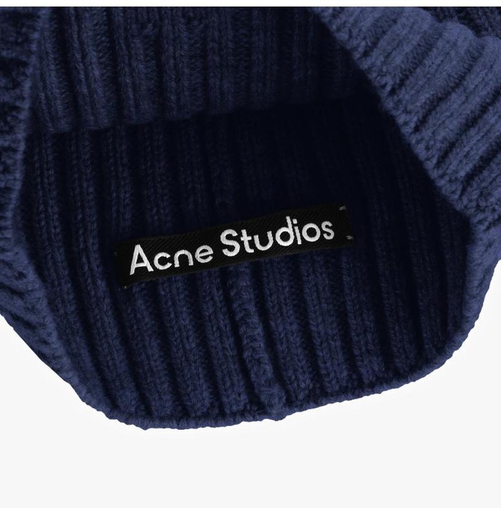 [Acnes STUDIOS] C40387 NAVY MELANGE Unisex Beanie