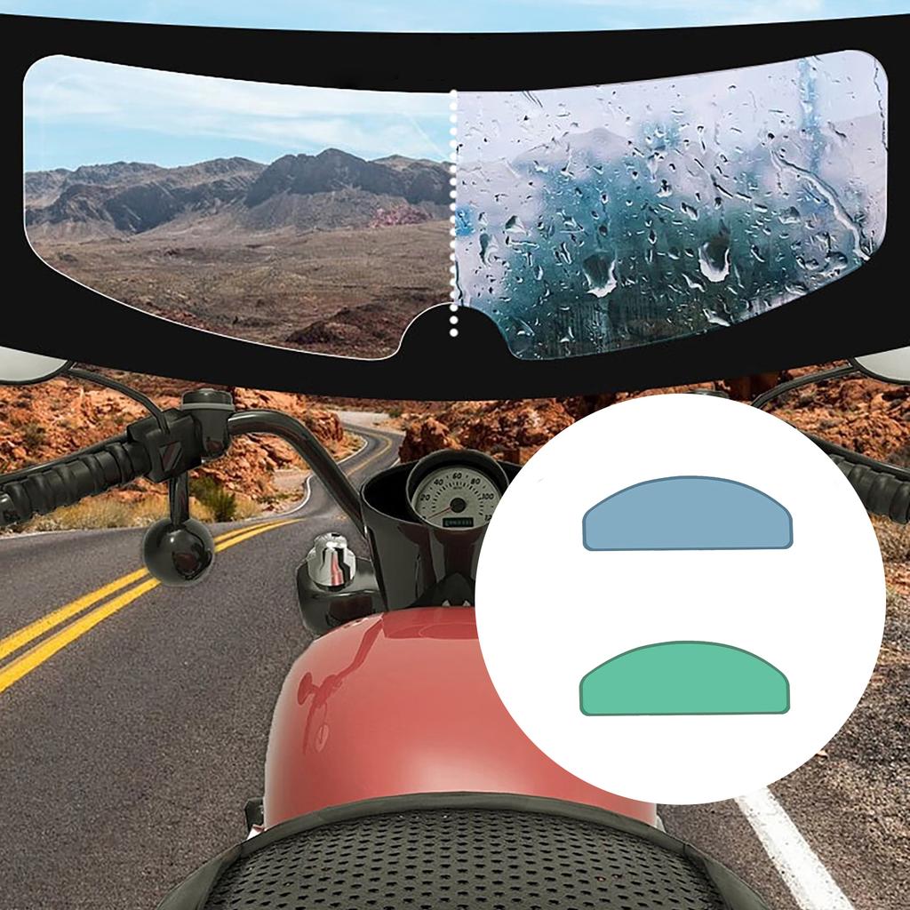 Universal Motorcycle Helmet Visor Anti Fog Film Insert Clear Lens Clear View Helmet Visor Insert Simple Installation