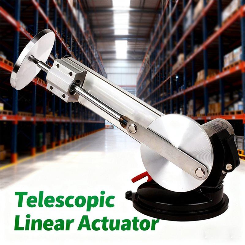 ABBP-3XLR Attuatore Lineare Alternativo Corsa 65mm Regolazione Velocità Mini Attuatore Lineare Telescopico 3-24V EU Spina EU