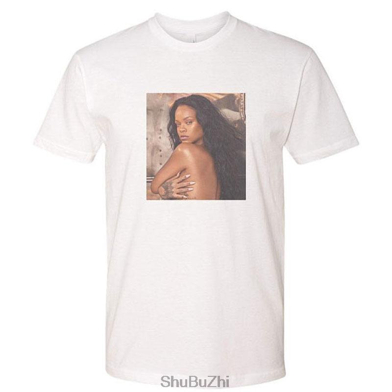 

Rihana crew neck Mens TShirt Soft Tee XS3XL men euro size cotton teeshirt summer brand tops S
