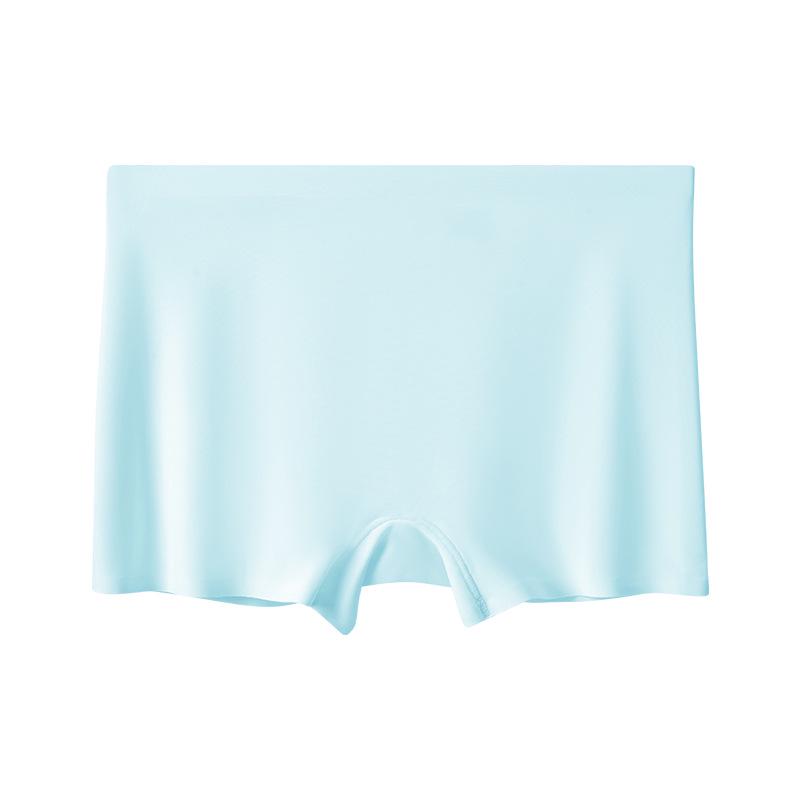 Seamless Ice Silk Safety Shorts - Women’s Mid-Waist Anti-Exposure, Plus Size, Summer Boxer Briefs.