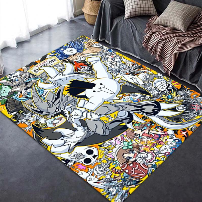2025 New THE BATTLE CATS Carpet Rug for Living Room Bedroom Home Sofa Decoration,Kids play Non-slip Floor Mat206