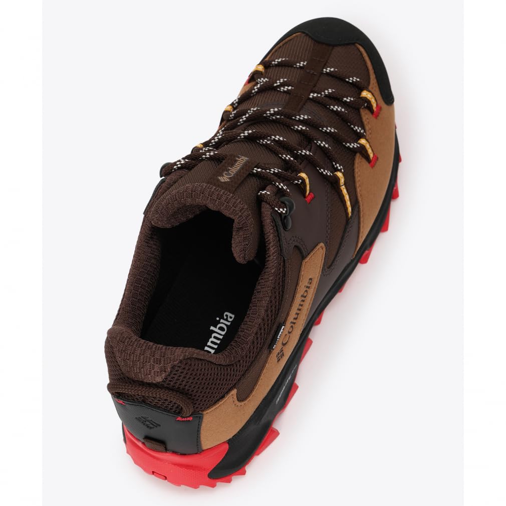 Columbia Saber Six Low Outdry Wide Hiking Size Red YI0238 Shoes, Men's, 26.0cm, Bark, Spark,