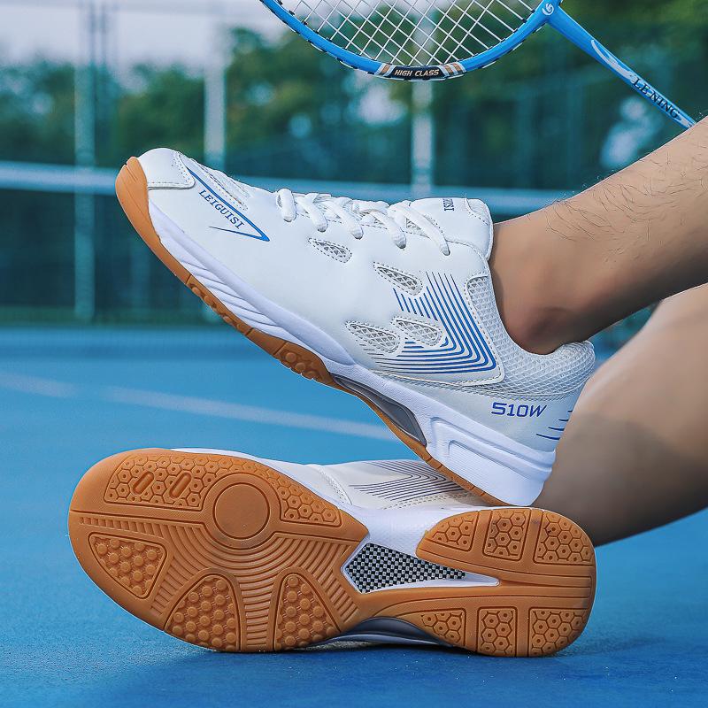 

Badminton shoes for men and women new lightweight mesh large size breathable badminton shoes professional men and women anti-skid shock absorption 46