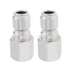 Pack Of 2 Steel Quick Connect Pressure Washer Couplers 3/8 Inch Female NPT Fitting Simple To Use for Cleaning Machines