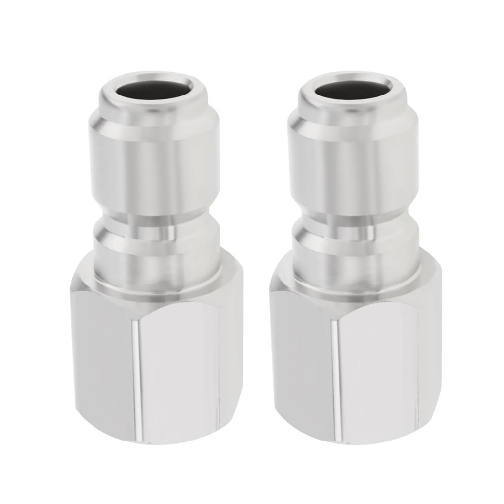 Pack Of 2 Steel Quick Connect Pressure Washer Couplers 3/8 Inch Female NPT Fitting Simple To Use for Cleaning Machines