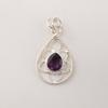 Afrikanischer Amethyst Edelstein 925 Sterling Silber Statement Hübscher Anhänger 1,40" Für Frauen PP-19-2