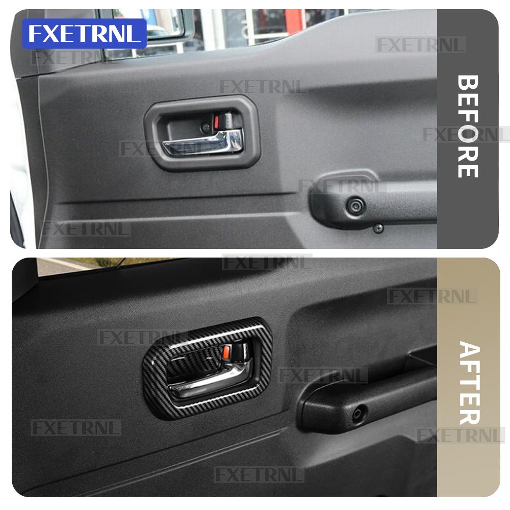 For Suzuki Jimny 3/5-Doors Nomade 2018-2025 Car Inner Door Handle Cover Trim Auto Handle Frame Protector Interior Accessories
