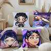 Cute C-Clove V-Valorant Pillow Case Cushion Cover Soft Cute Throw Pillow Case For Car Sofa Pillowcase Polyester With Zipper