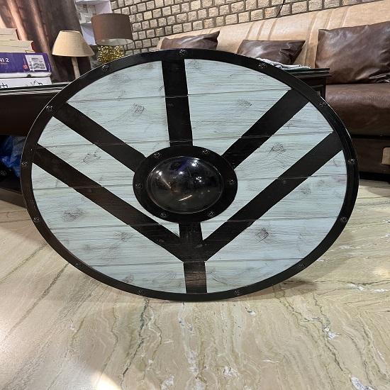 Medieval Wood Old Shield Viking Shield Functional Shield 60.96 Cm