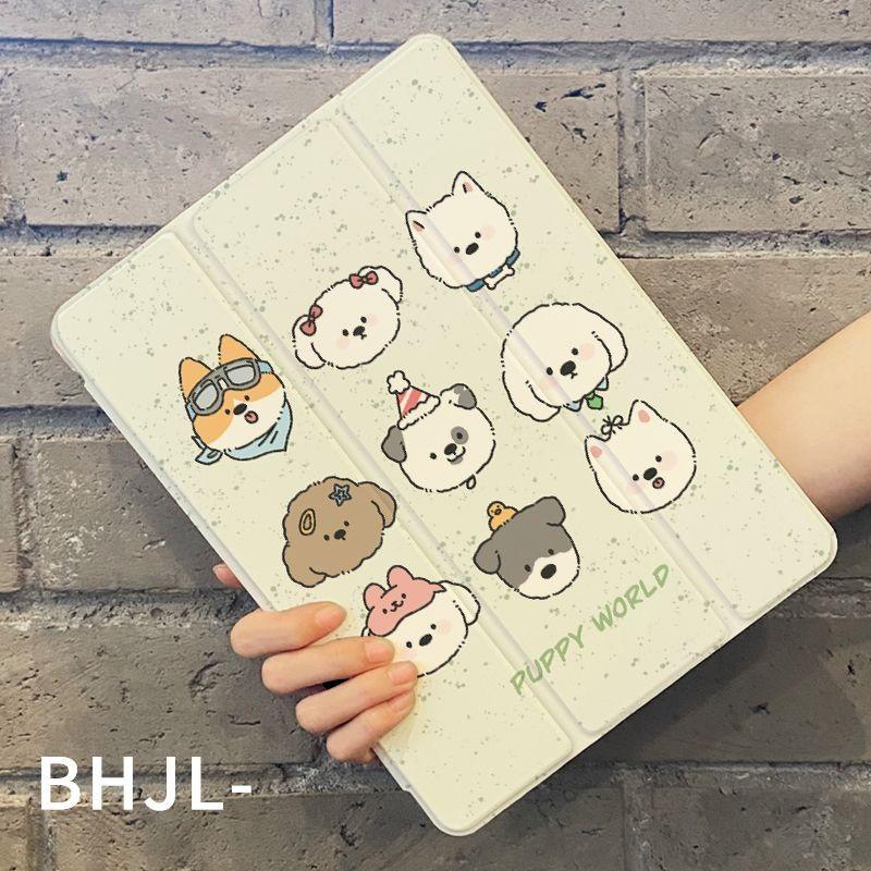 Für iPad 2022 10. 10.9 Hülle Neu Cartoon niedliches Bärenmuster iPad Tri-Fold Hülle für iPad Air4 Air5 10.9 2021 9. 8. 7. 10.2 mit Stifthalter