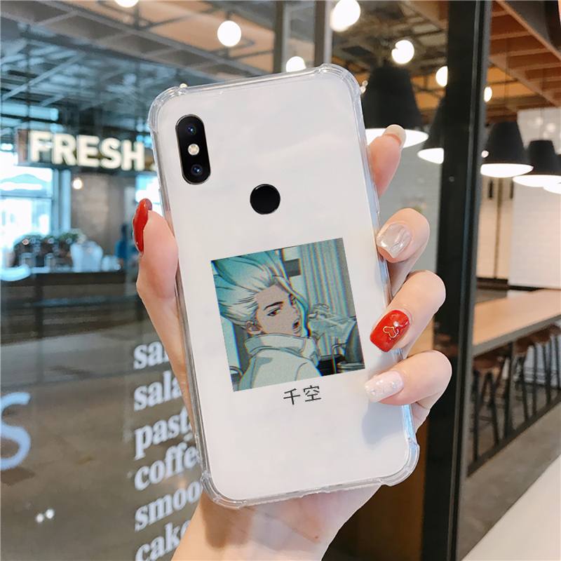 Dr.STONE Fumetti Anime Fumetti Custodia per Telefono Trasparente per Xiaomi redmi note 5 7 8 9 10 11 t S A lite pro alta qualità funda