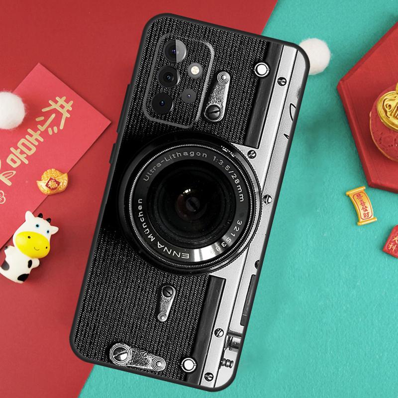 Retro Camera Vintage Case For Samsung Galaxy A56 A36 A26 A16 A06 A13 A33 A53 A15 A35 A55 A34 A54 A12 A32 A52 A17