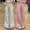 Micro-pull Sweatpants Women's Spring and Autumn Models New High-waisted and Thin Flared Pants Casual Sweater Pants